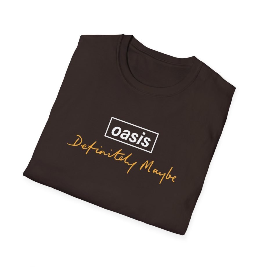 Oasis Definitely Maybe Tracklist Unisex Softstyle T-Shirt