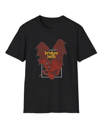 Broken Teeth Demon Unisex Softstyle T-Shirt