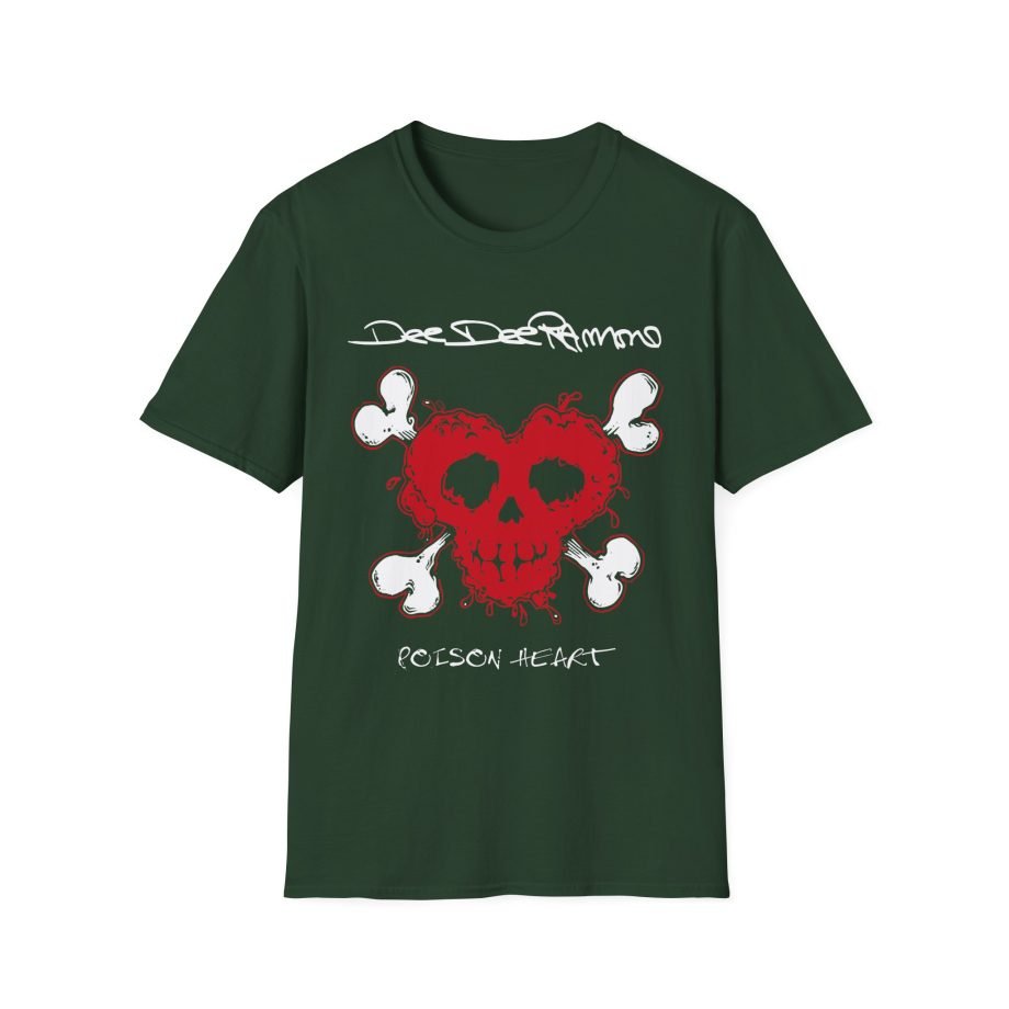 Ramones Distressed Poison Heart Unisex Softstyle T-Shirt