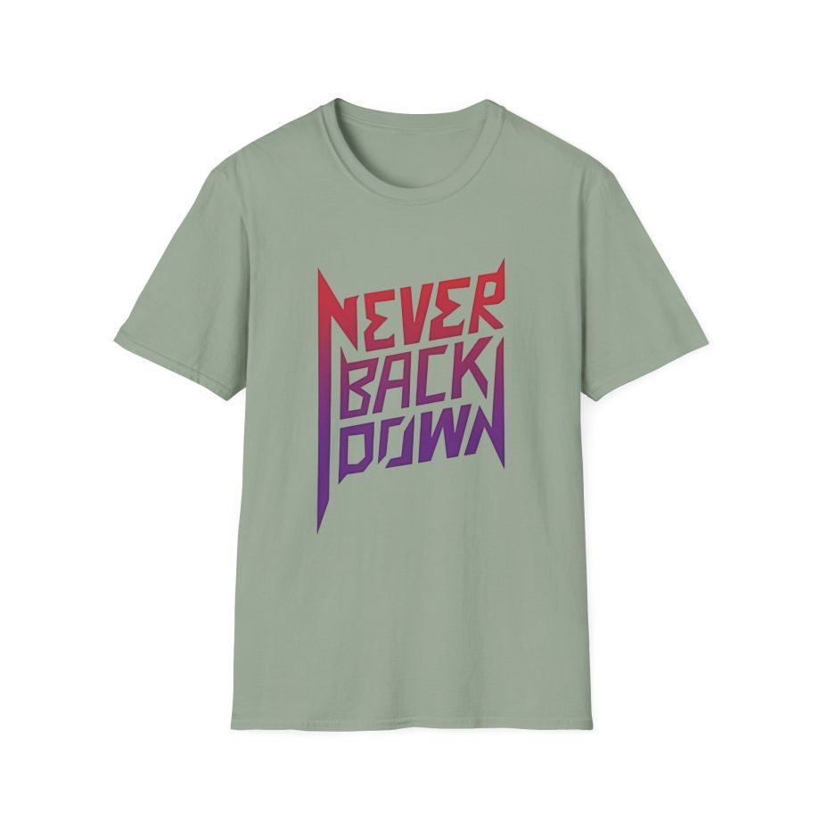 Nick Eh 30 Never Back Down Unisex Softstyle T-Shirt
