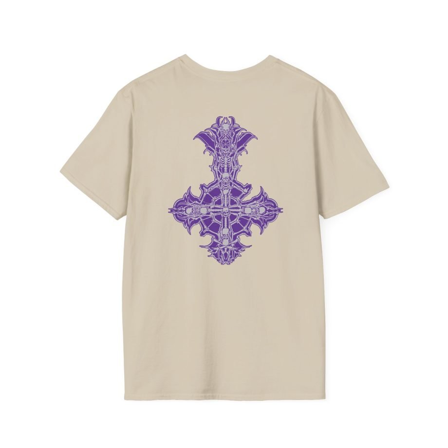 Ghost Band Chrome Purple Skeletá Unisex Softstyle T-Shirt