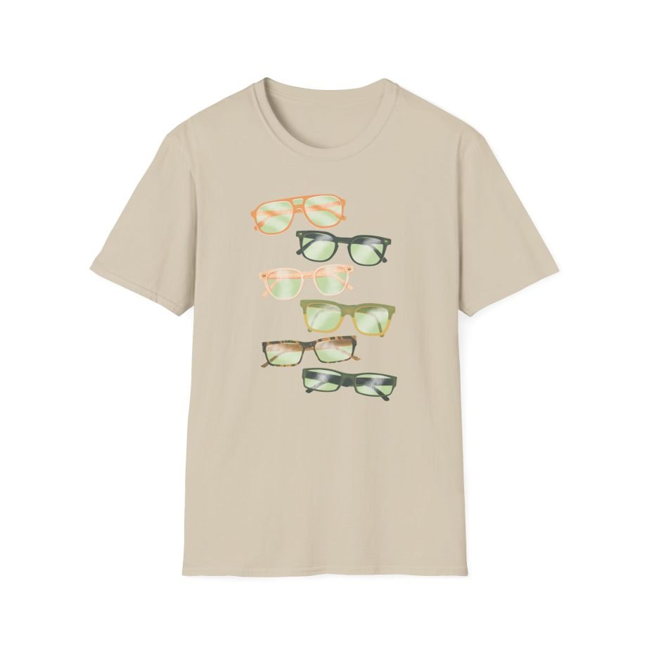 Good Mythical Morning Link's Glasses Evolution unisex softstyle t-shirt