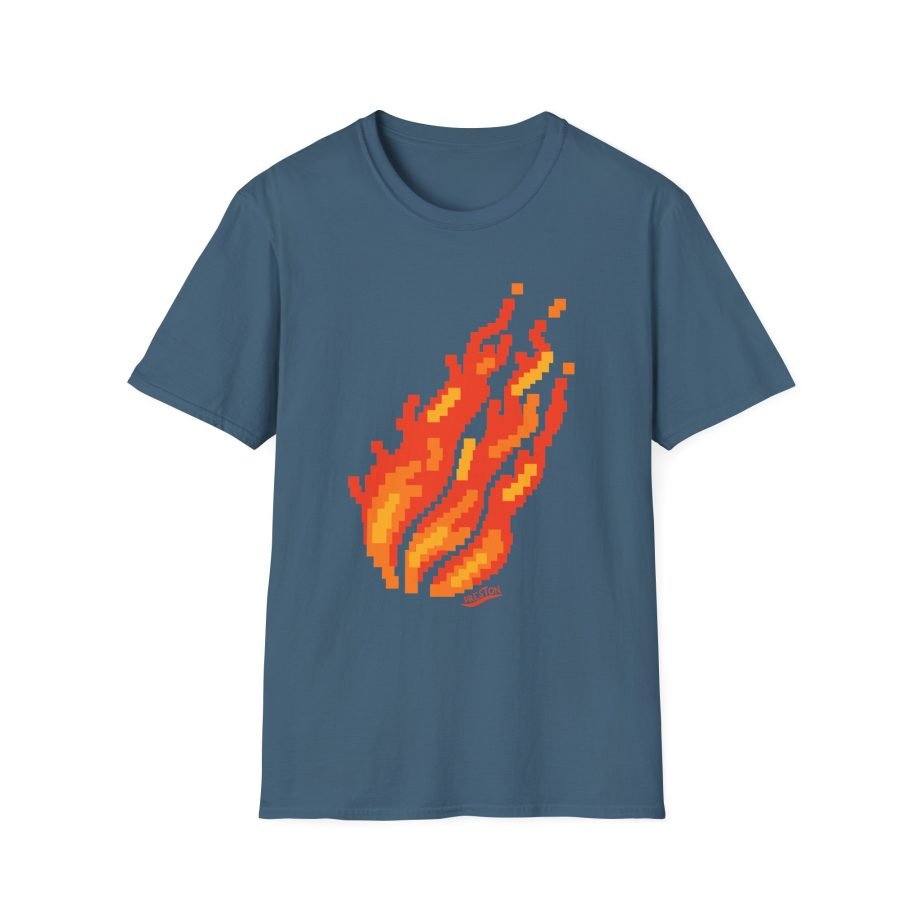 Preston Pixel Flame Unisex Softstyle T-Shirt