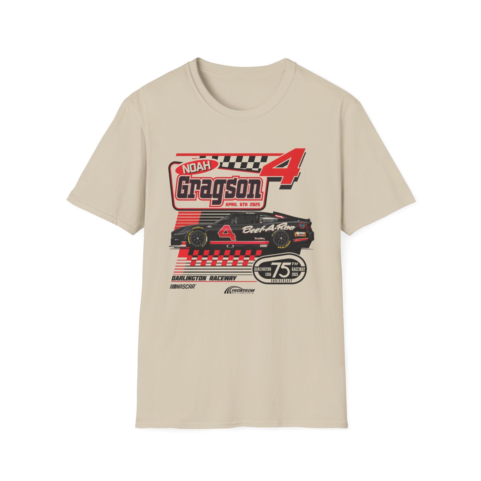 Noah Gragson Beef a Roo 1 Spot Darlington Unisex Softstyle T-Shirt