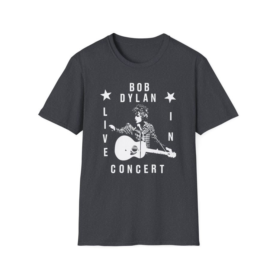 Bob Dylan Live In Concert Unisex Softstyle T-Shirt