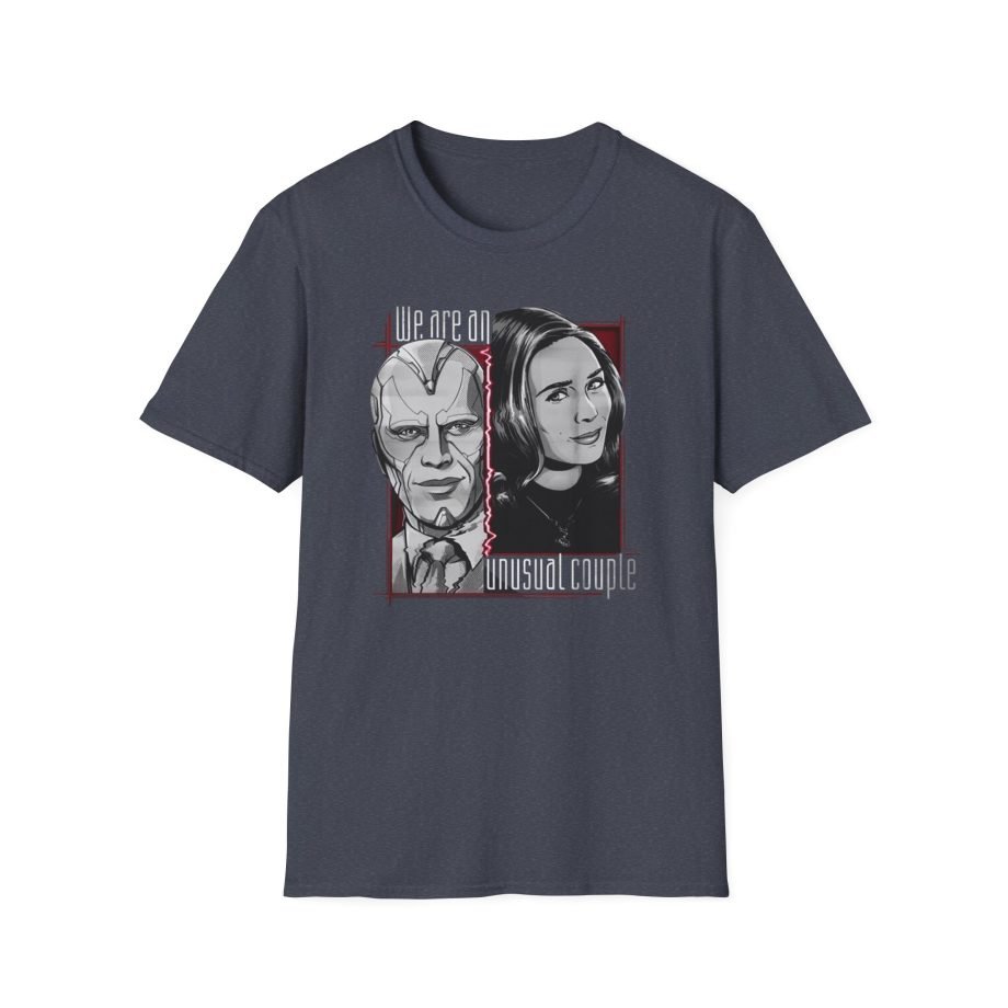 Marvel Wandavision Halftone Couple Unisex Softstyle T-Shirt