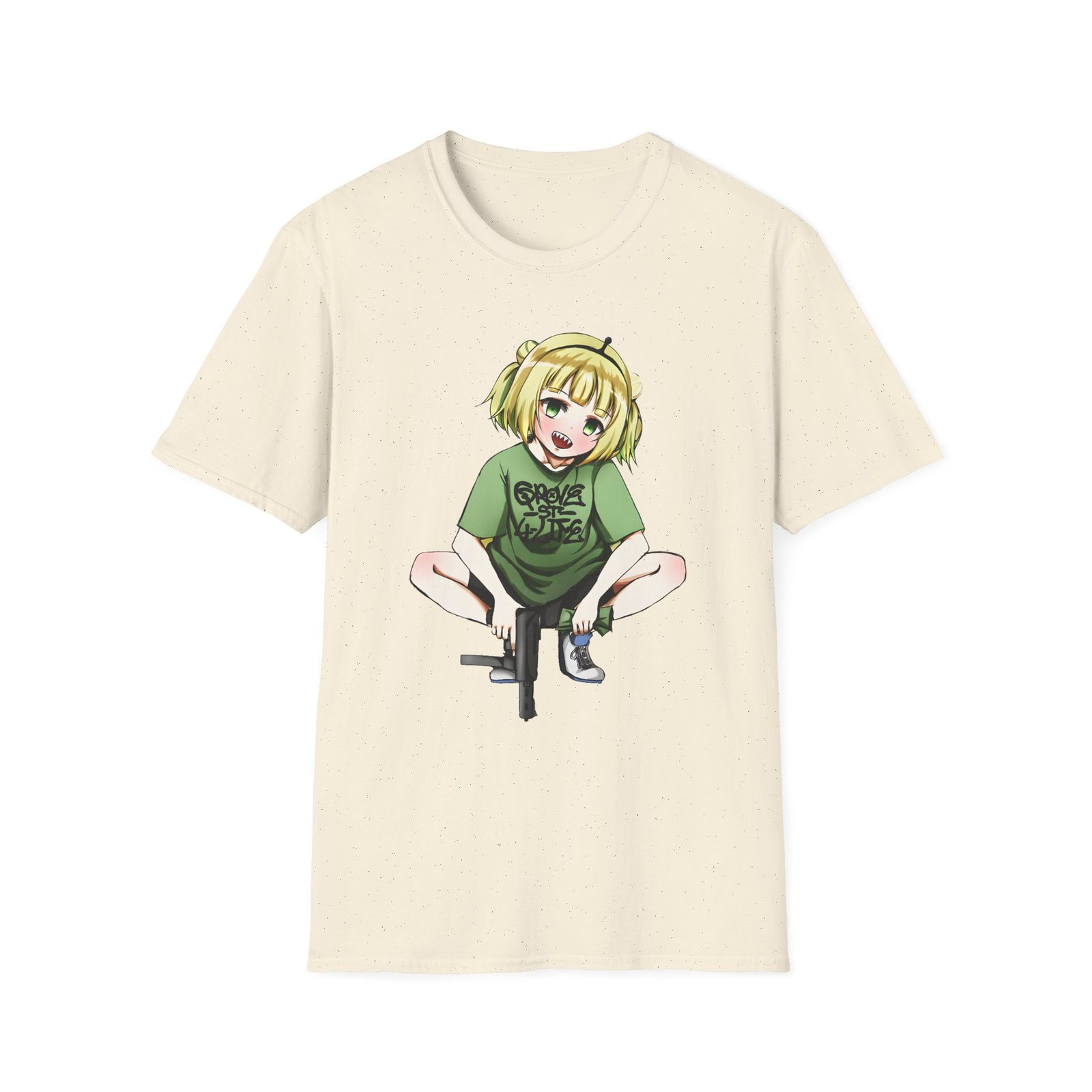 Girl And Gun Amano Pikamee Unisex Softstyle T-Shirt