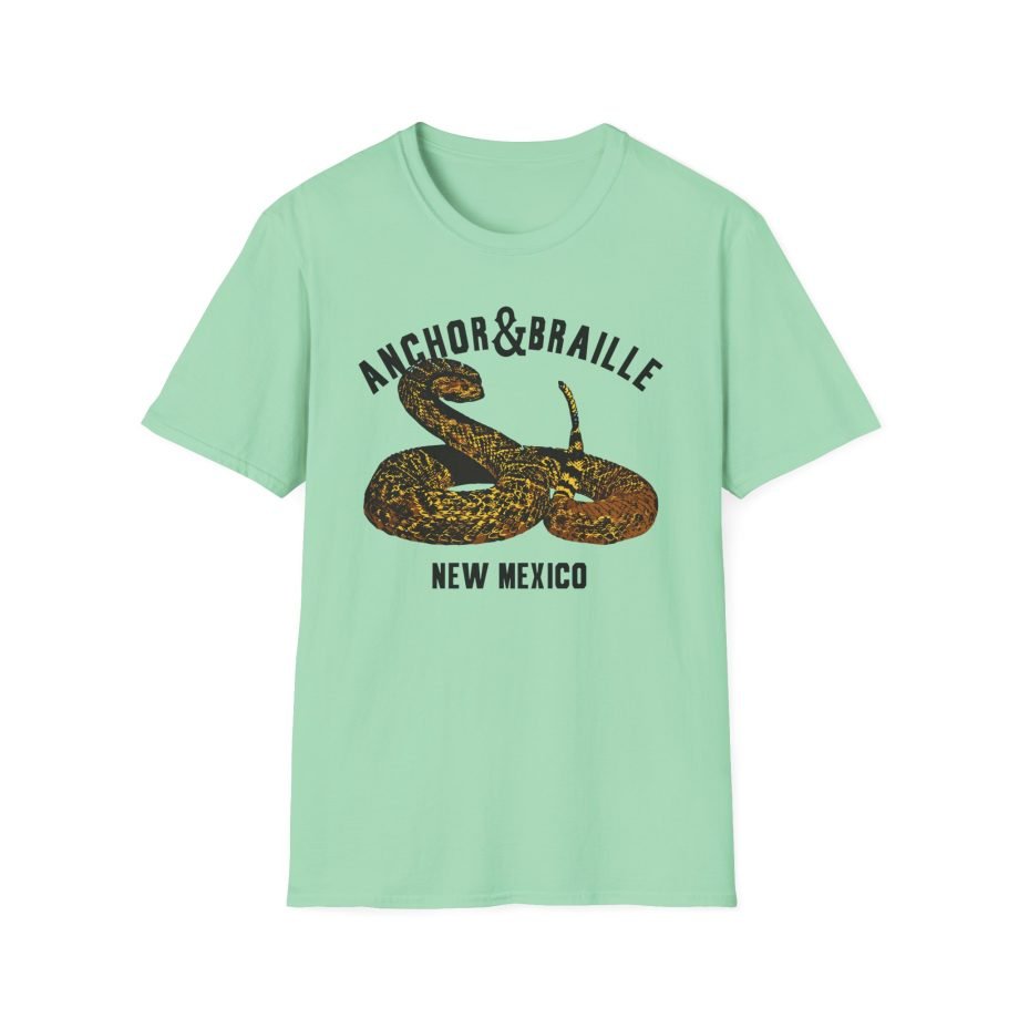 Anchor and Braille Rattle Snake Unisex Softstyle T-Shirt