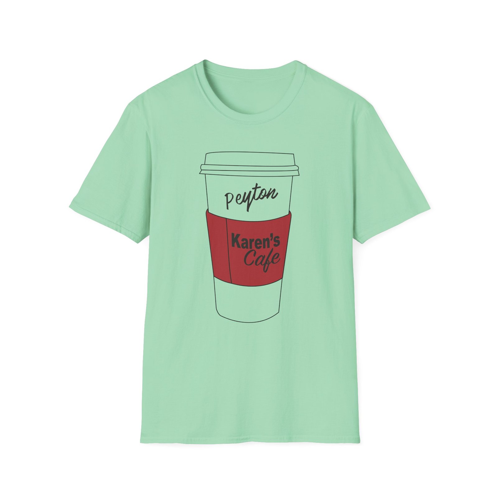 Karen's Cafe Peyton Coffee Unisex Softstyle T-Shirt