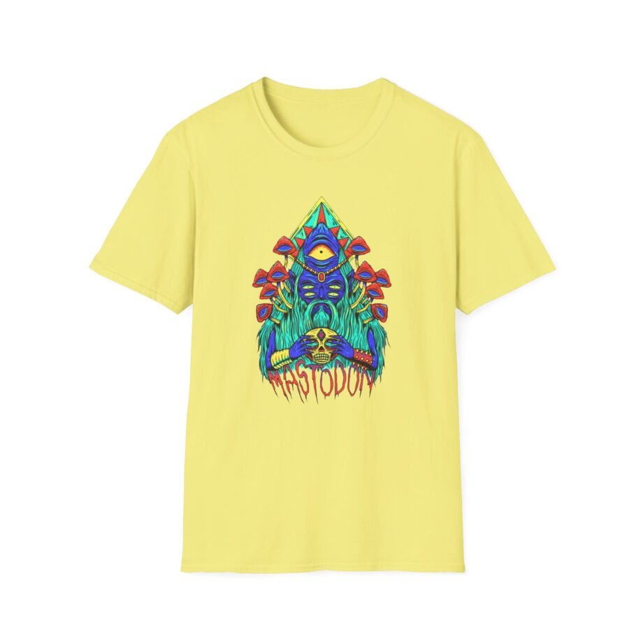 Mastodon Mushroom Wizard Glow Unisex Softstyle T-Shirt