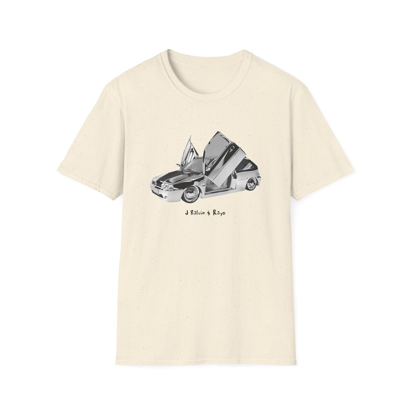 J Balvin Rayo Silver Car Unisex Softstyle T-Shirt