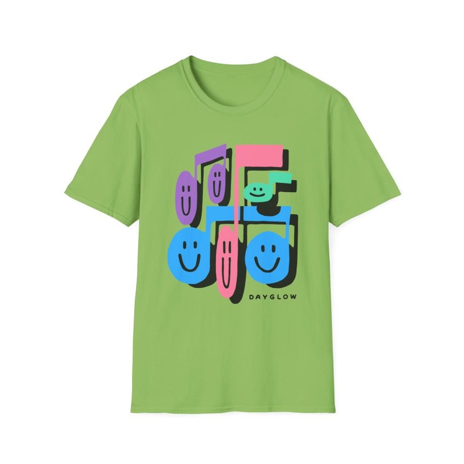 Dayglow Music Notes Unisex Softstyle T-Shirt