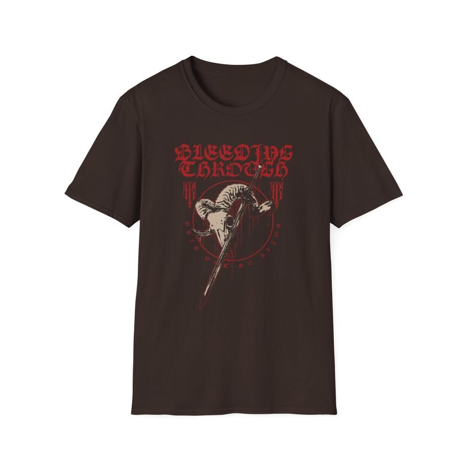 Bleeding Through Ram Skull Unisex Softstyle T-Shirt