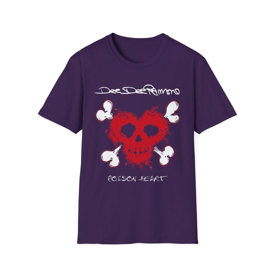 Ramones Distressed Poison Heart Unisex Softstyle T-Shirt