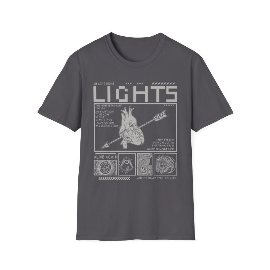 Lights Alive Again Lyric Unisex Softstyle T-Shirt