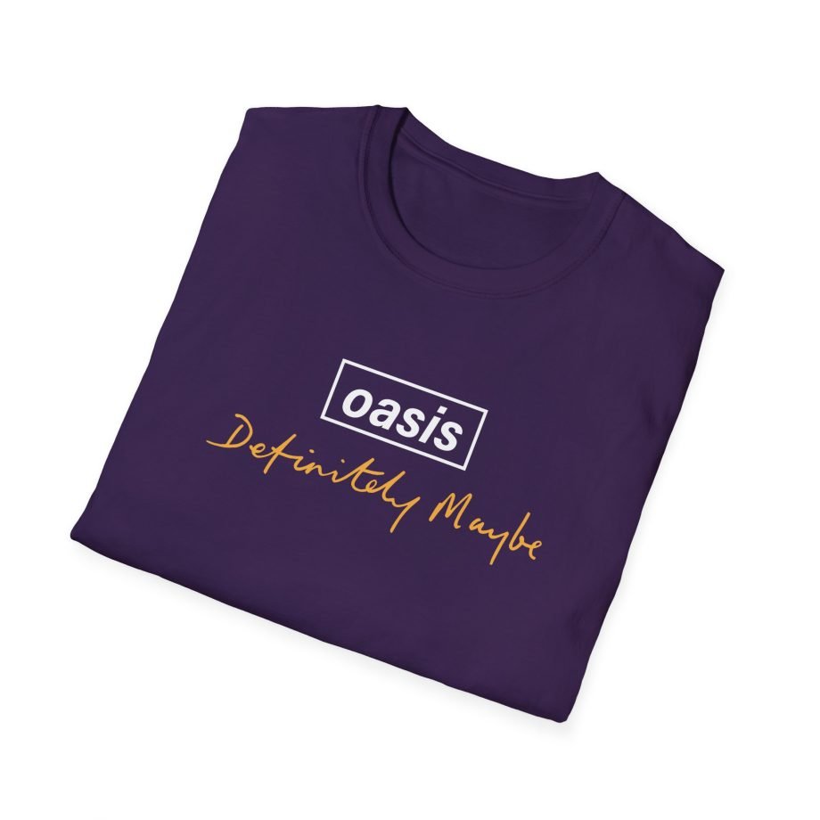 Oasis Definitely Maybe Tracklist Unisex Softstyle T-Shirt