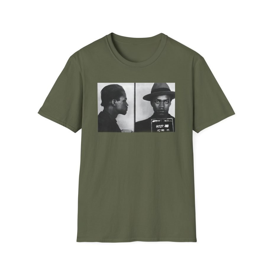 Malcolm X Mugshot Unisex Softstyle T-Shirt,