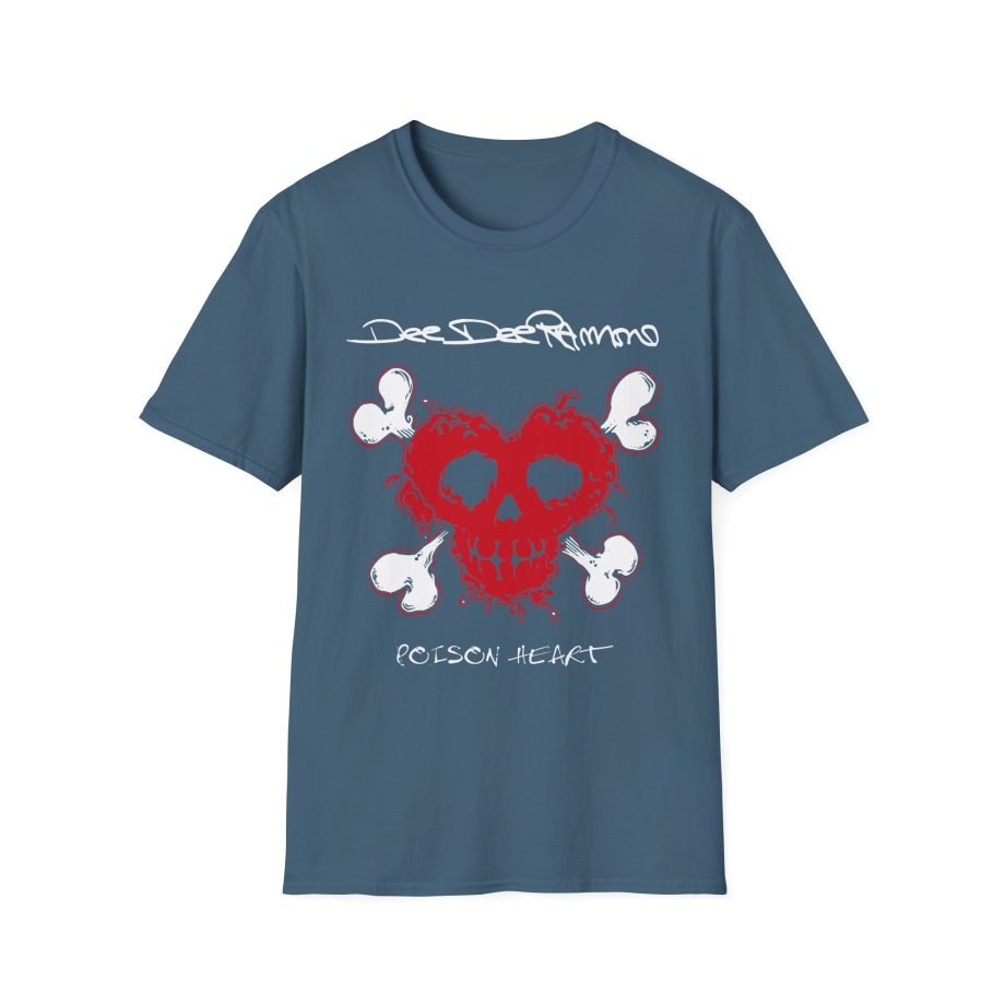 Ramones Distressed Poison Heart Unisex Softstyle T-Shirt