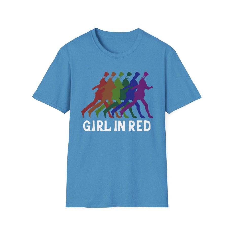 Girl in Red Rainbow Silhouette Unisex Softstyle T-Shirt