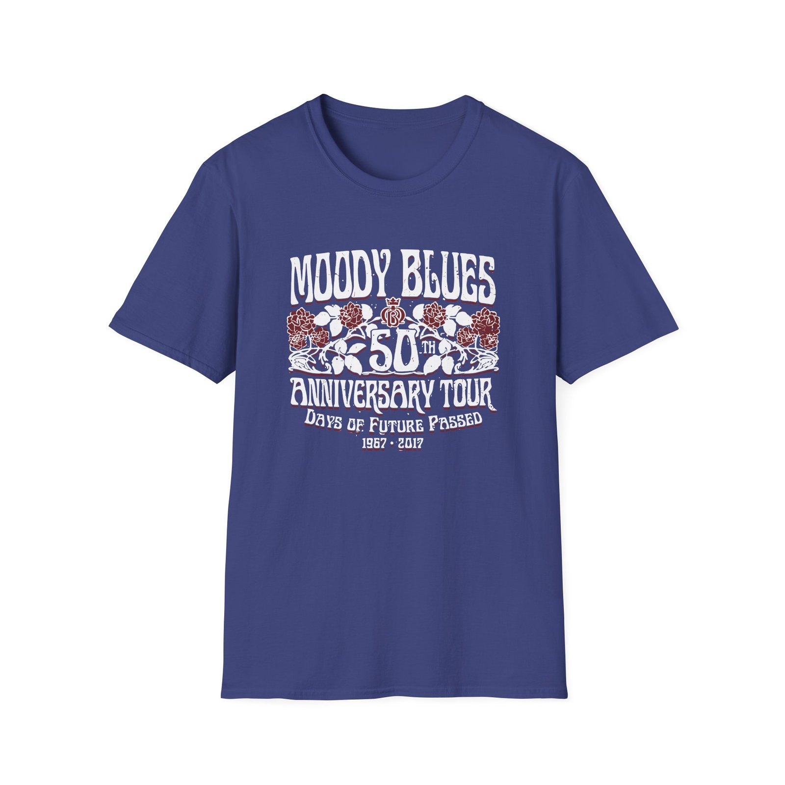 The Moody Blues 50th Anniversary Roses Unisex Softstyle T-Shirt