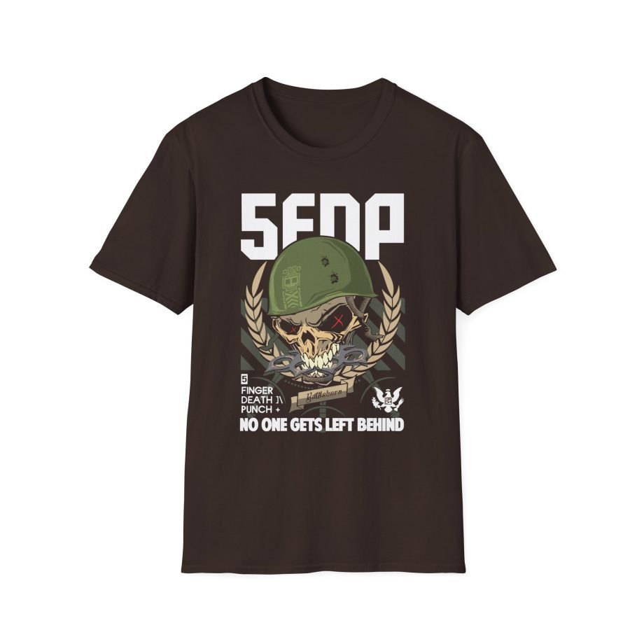 Five Finger Death Punch No One Gets Left Behind Unisex Softstyle T-Shirt