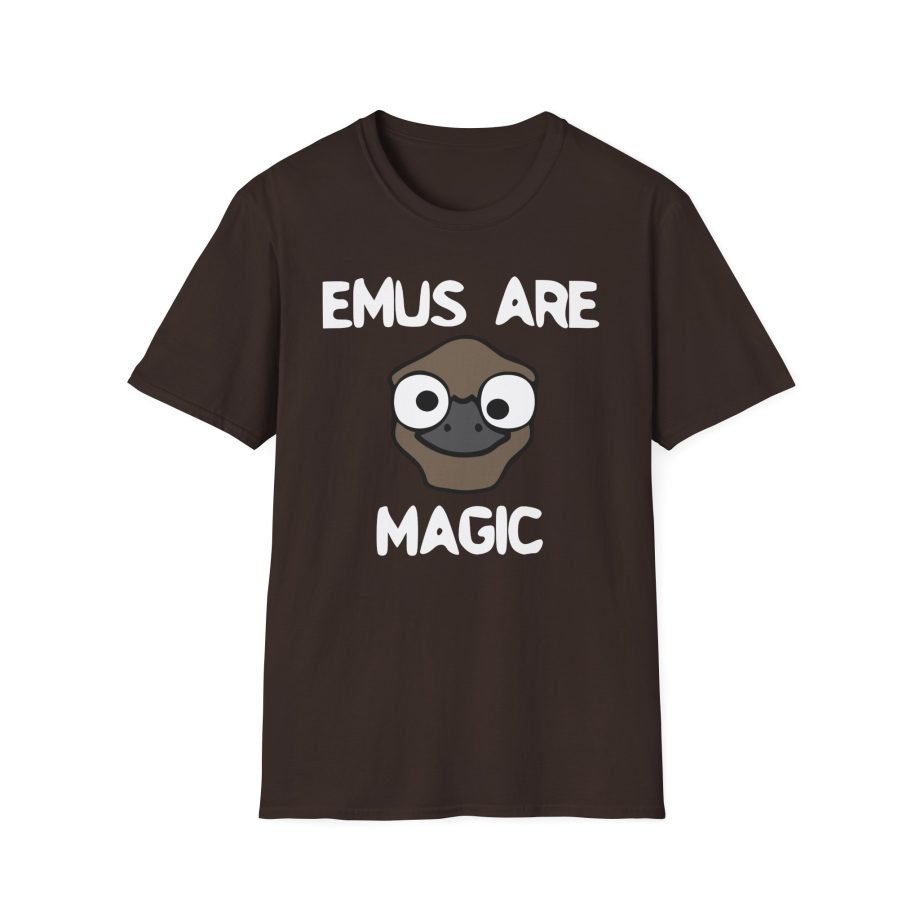 Oversimplified Emus Are Magic Unisex Softstyle T-Shirt