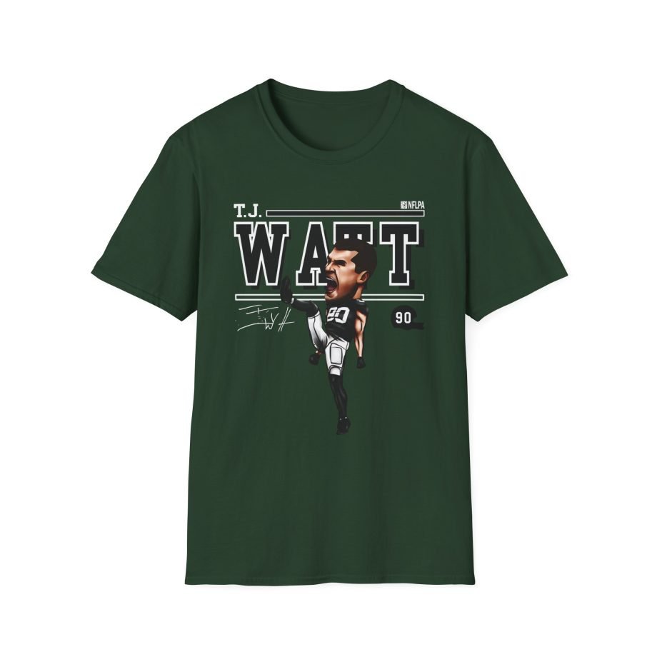 Tj Watt Cartoon Unisex Softstyle T-Shirt