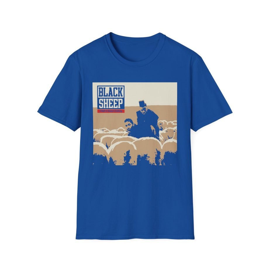 Black Sheep wolf Unisex Softstyle T-Shirt